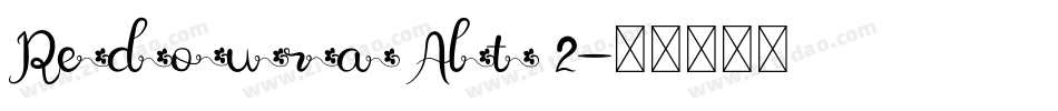 Redoura Alt 2字体转换